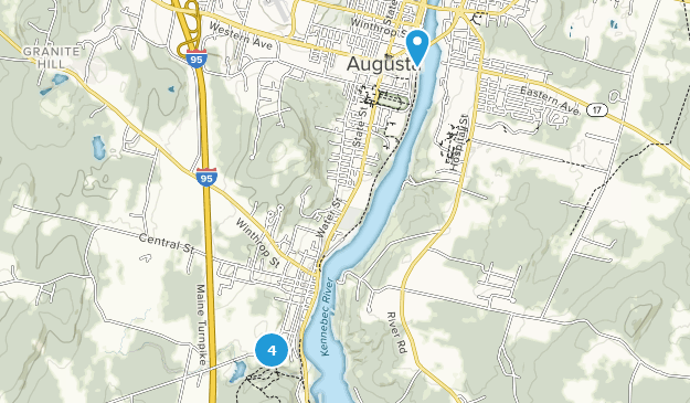 Hallowell, Maine Map