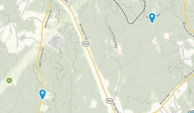 Highland Lake, Maine Map