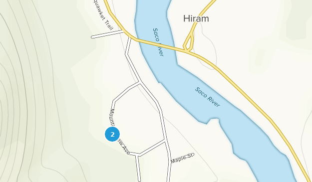 Hiram, Maine Map
