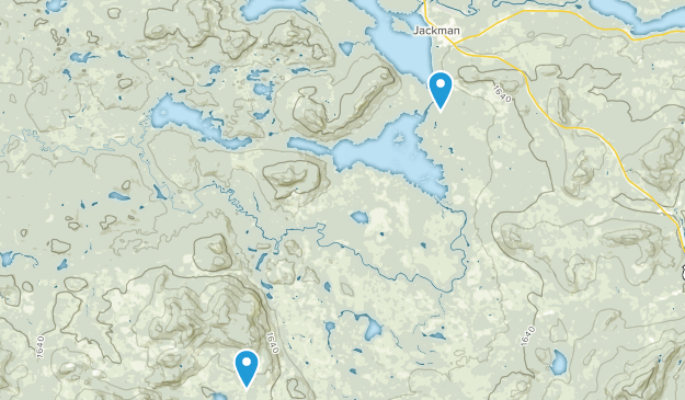 Jackman, Maine Map