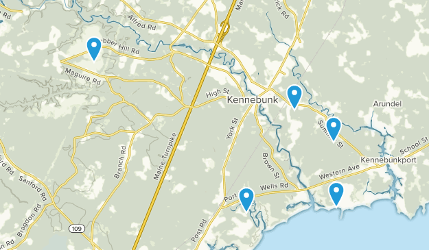 Kennebunk, Maine Map