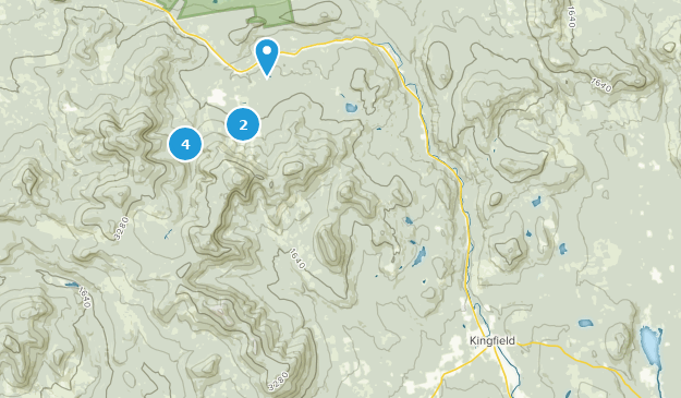 Kingfield, Maine Map