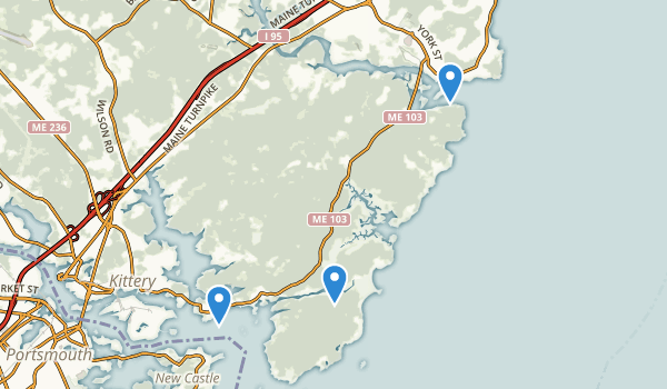 Kittery Point, Maine Map