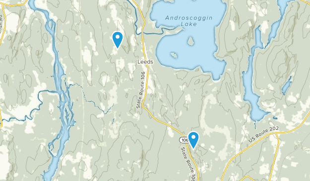 Leeds, Maine Map