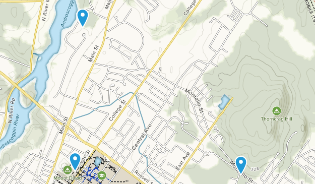 Lewiston, Maine Map