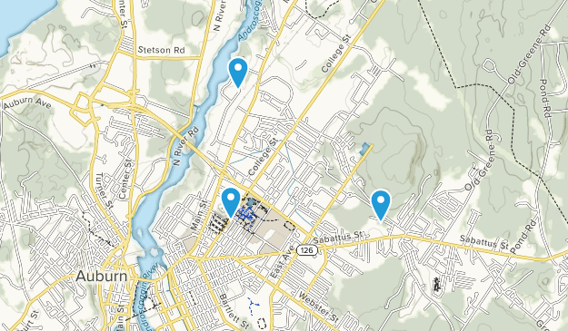 Lewiston, Maine Map