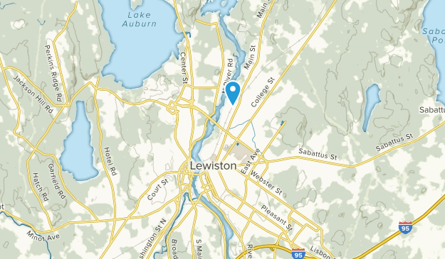 Lewiston, Maine Map