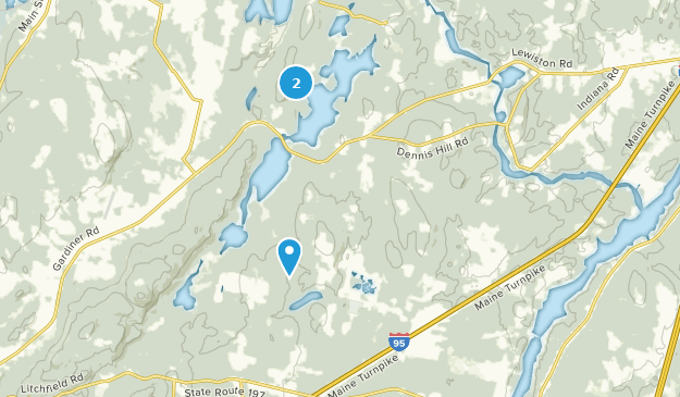 Litchfield, Maine Map