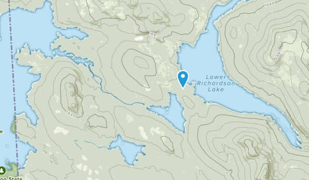 Middle Dam, Maine Map