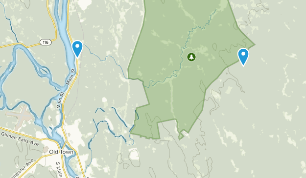 Milford, Maine Map