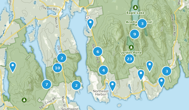 Mount Desert, Maine Map