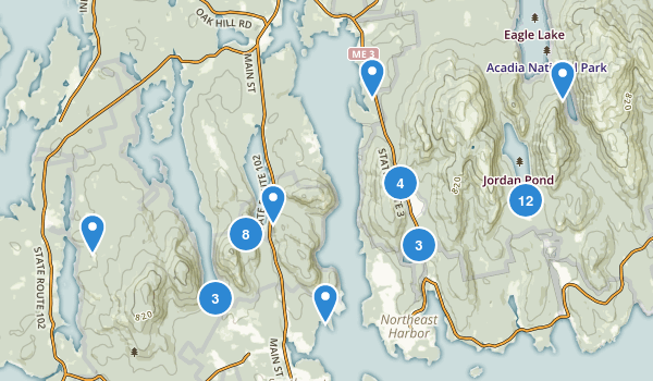 Mt Desert, Maine Map