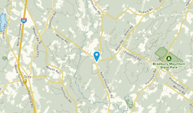New Gloucester, Maine Map