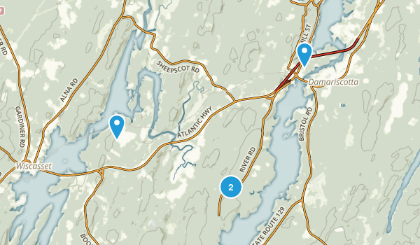 Newcastle, Maine Map