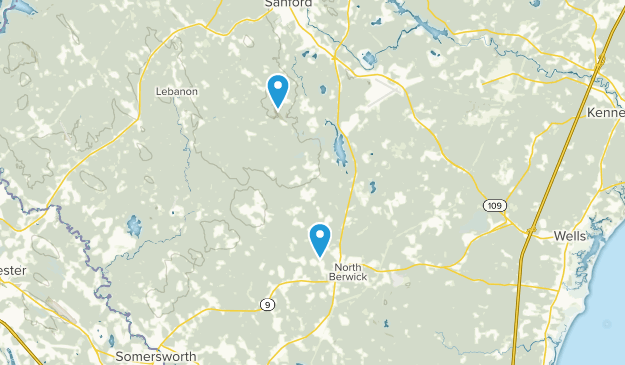 North Berwick, Maine Map