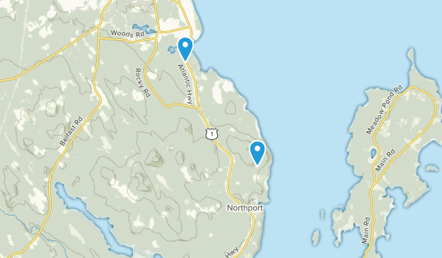 Northport, Maine Map