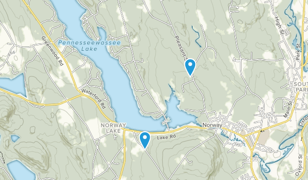 Norway, Maine Map