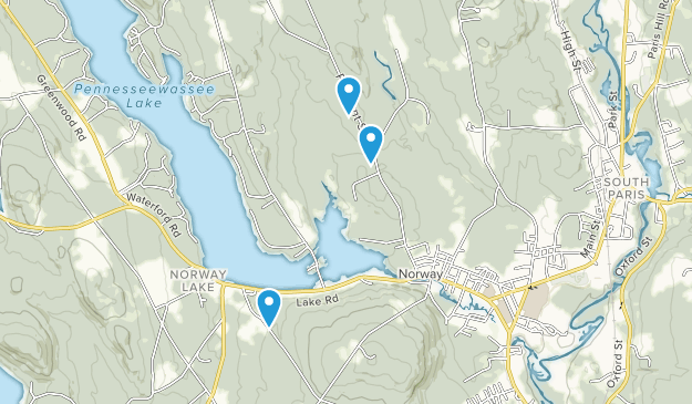 Norway, Maine Map