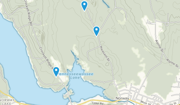Norway, Maine Map