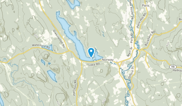 Norway Lake, Maine Map