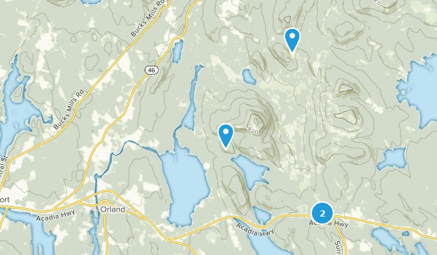 Orland, Maine Map