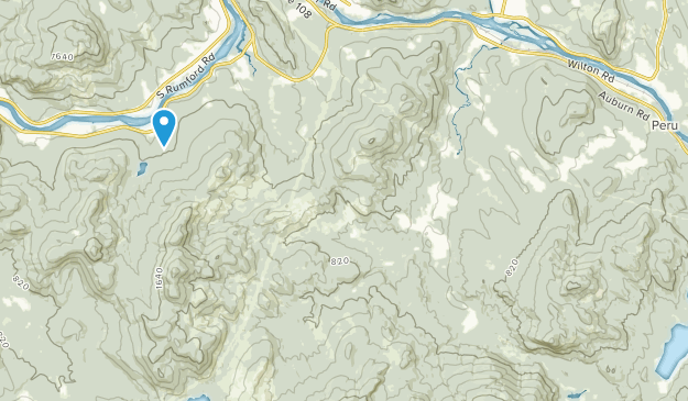 Peru, Maine Map