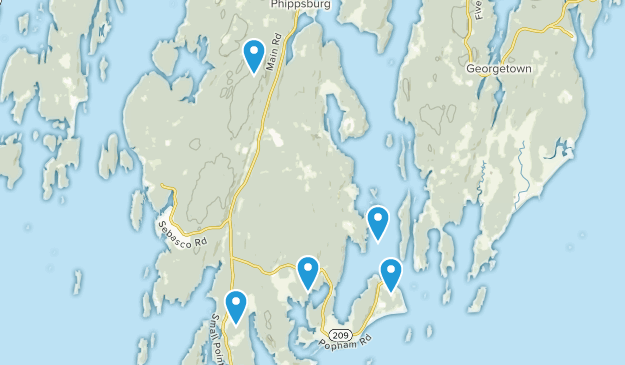 Phippsburg, Maine Map