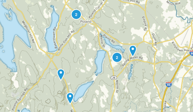 Poland, Maine Map