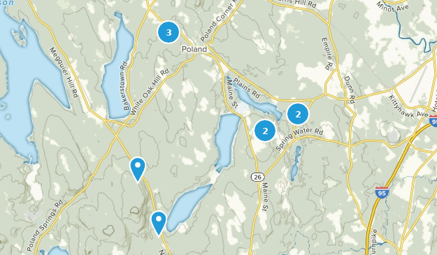 Poland, Maine Map
