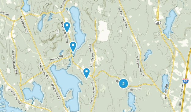 Raymond, Maine Map