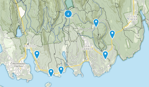 Seal Harbor, Maine Map