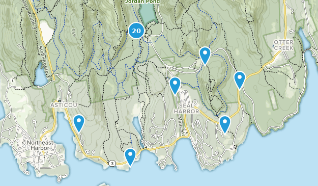 Seal Harbor, Maine Map