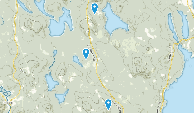 Sebago, Maine Map