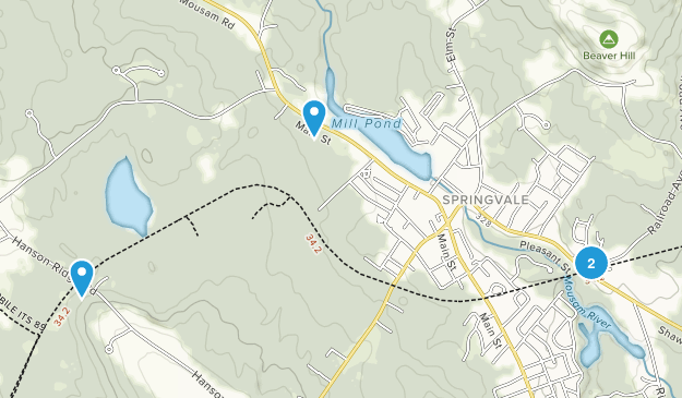 Springvale, Maine Map