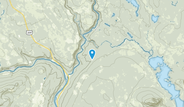 The Forks, Maine Map