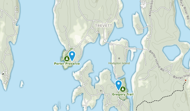 Trevett, Maine Map