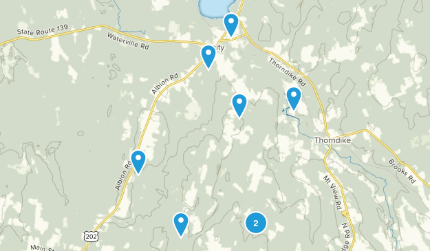 Unity, Maine Map
