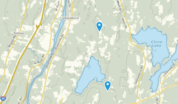 Vassalboro, Maine Map