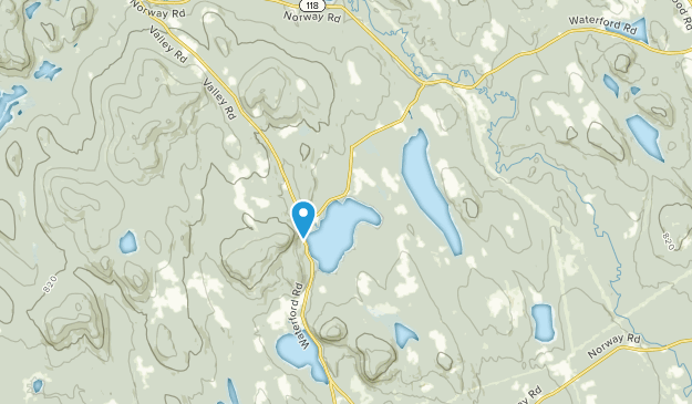 Waterford, Maine Map