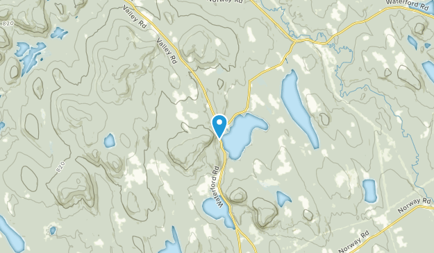 Waterford Flat, Maine Map