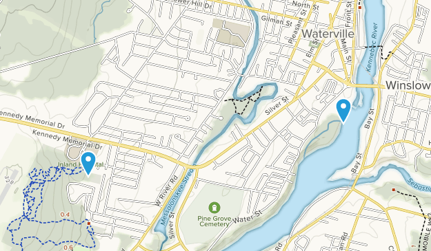 Waterville, Maine Map