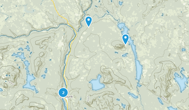 West Forks, Maine Map