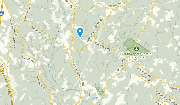 West Pownal, Maine Map