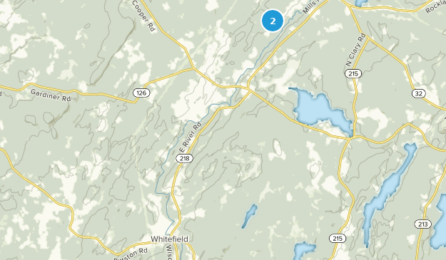 Whitefield, Maine Map