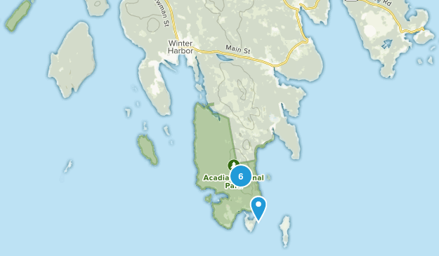 Winter Harbor, Maine Map