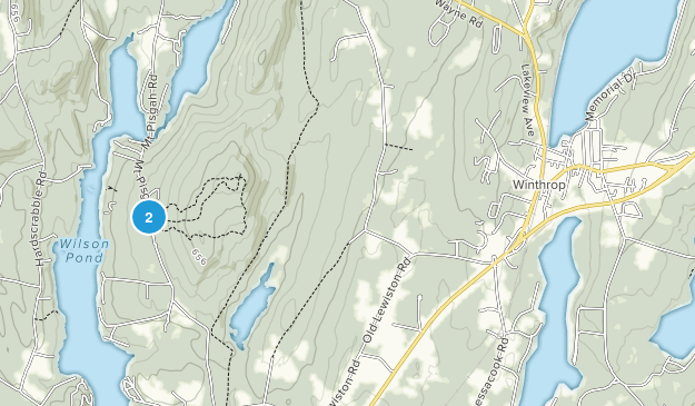 Winthrop, Maine Map