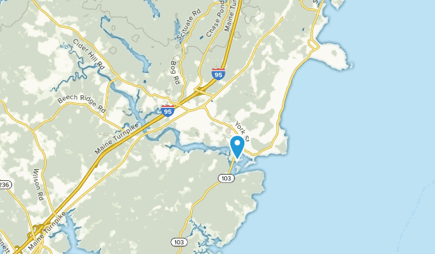 York Harbor, Maine Map