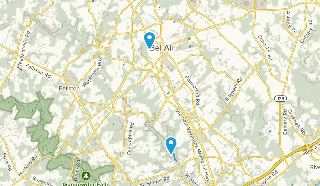 Bel Air, Maryland Map
