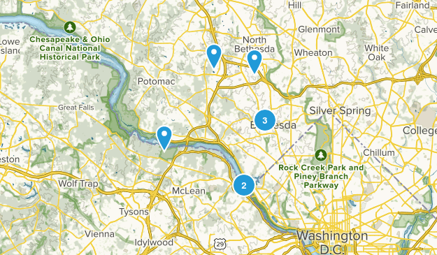 Bethesda, Maryland Map