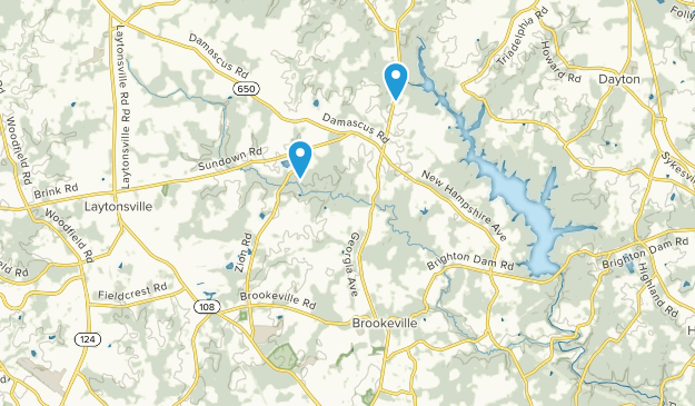 Brookeville, Maryland Map